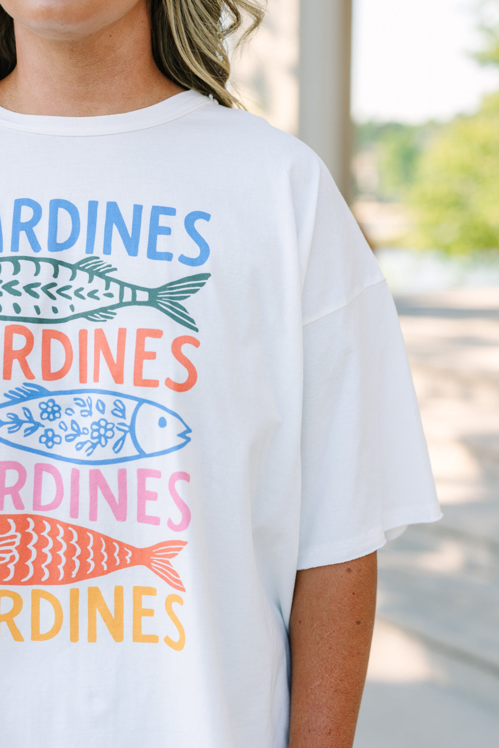 Tinned Fish Vintage Wash Tee, White