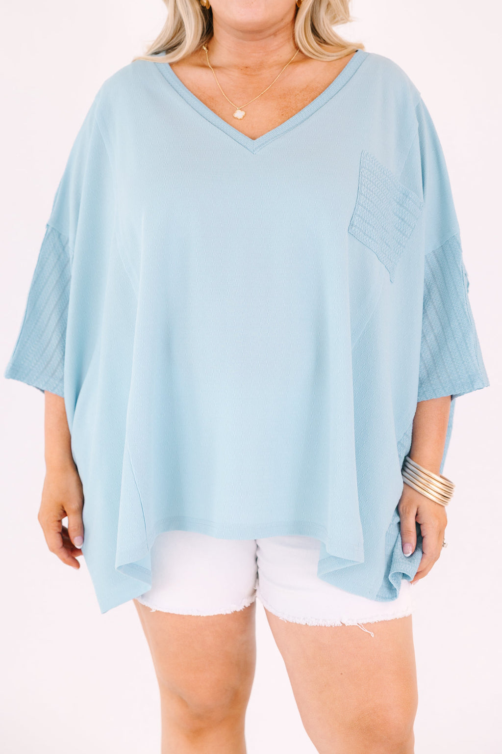 To Be Frank Top, Blue