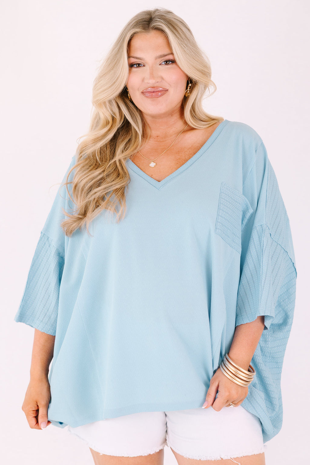 To Be Frank Top, Blue