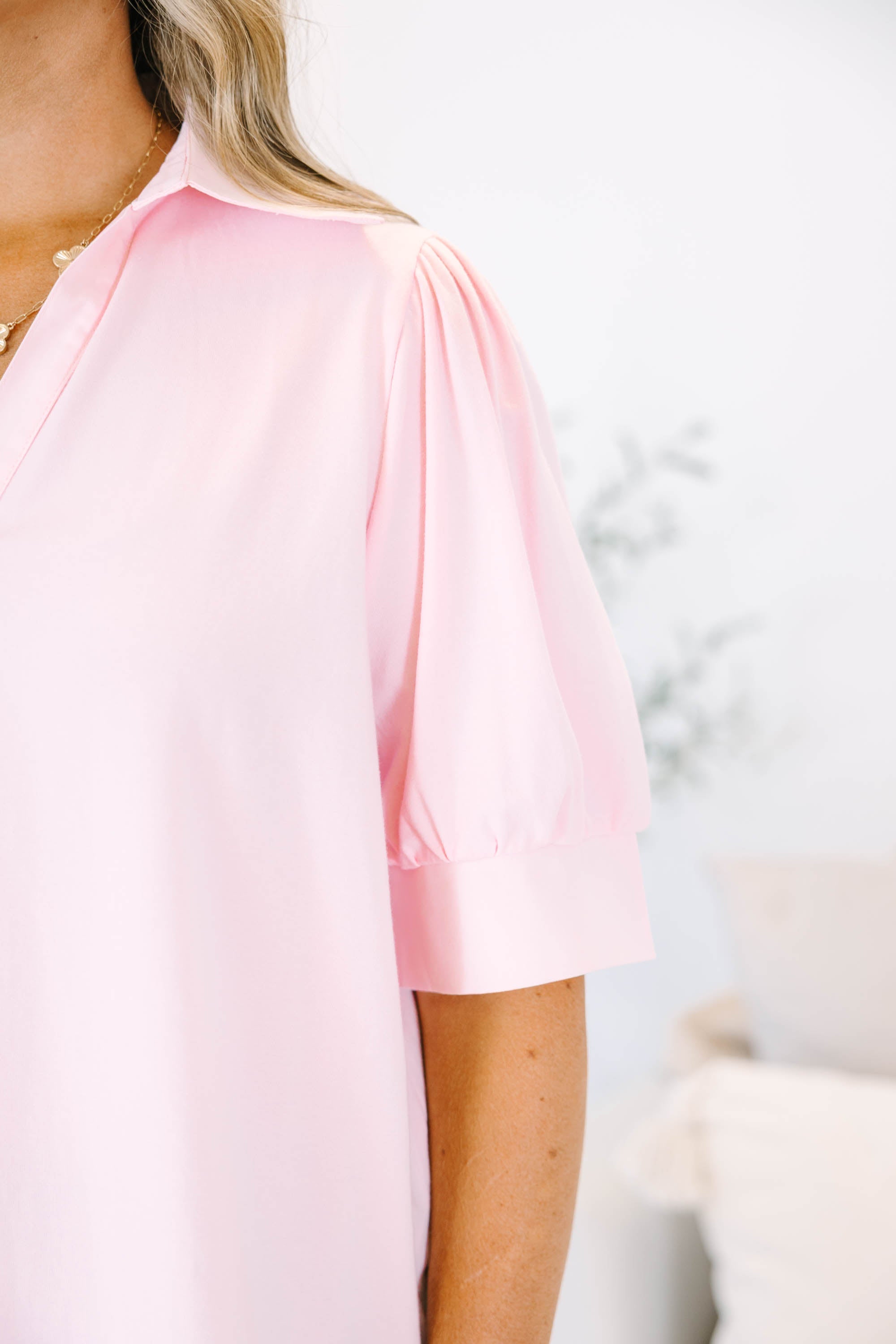 Told You So Top, Powder Pink