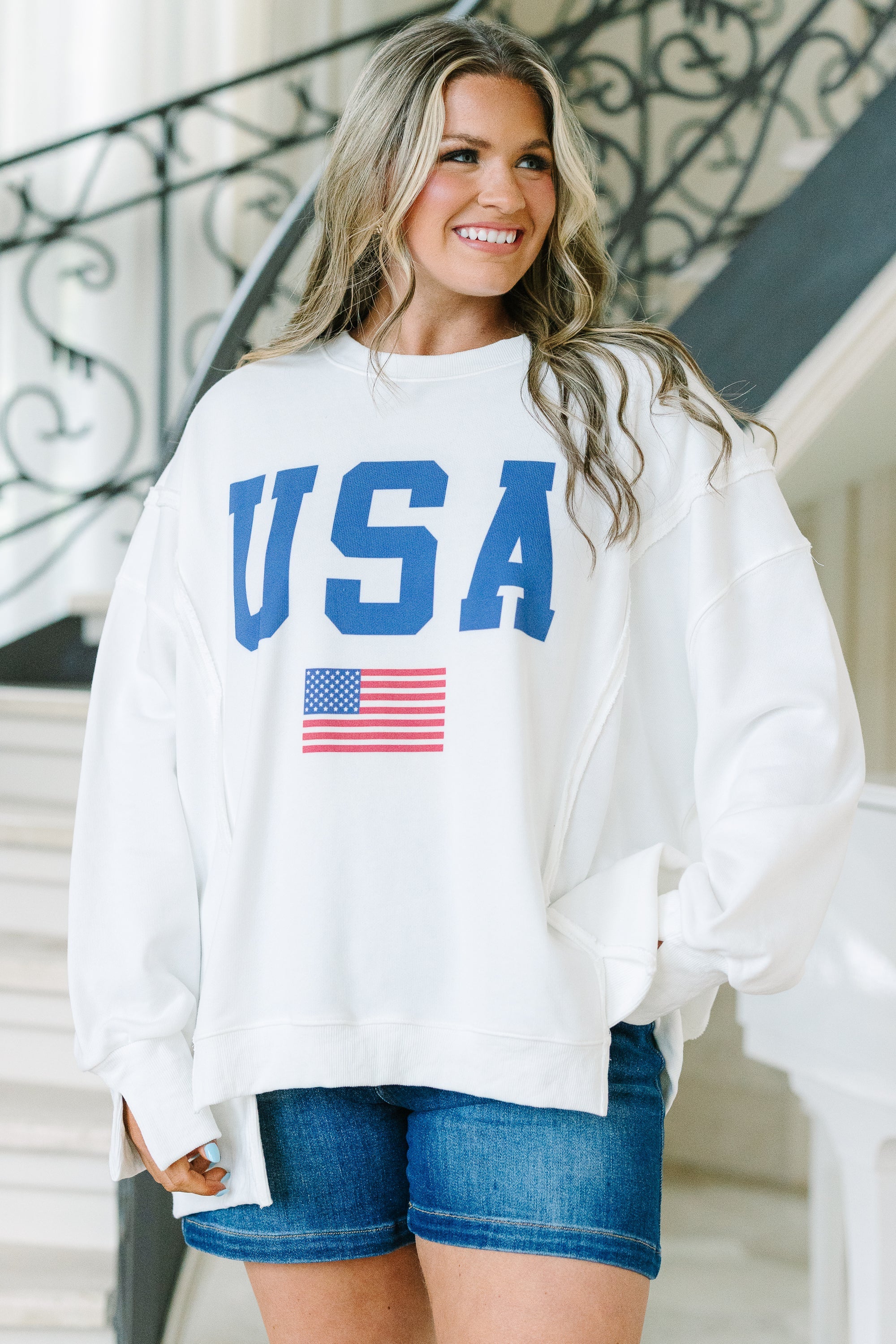 True American Spirit Comfy Crew, Ivory