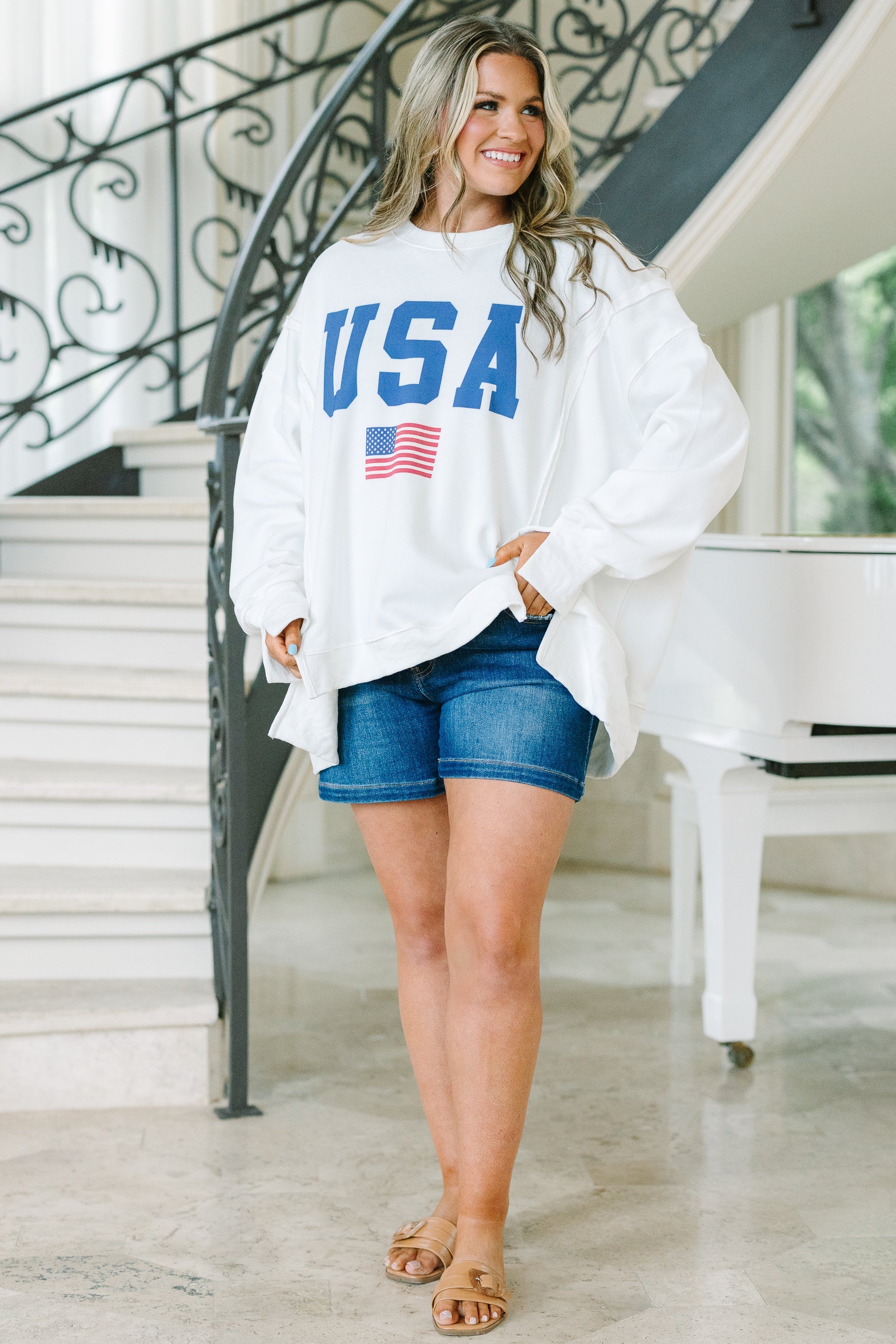 True American Spirit Comfy Crew, Ivory
