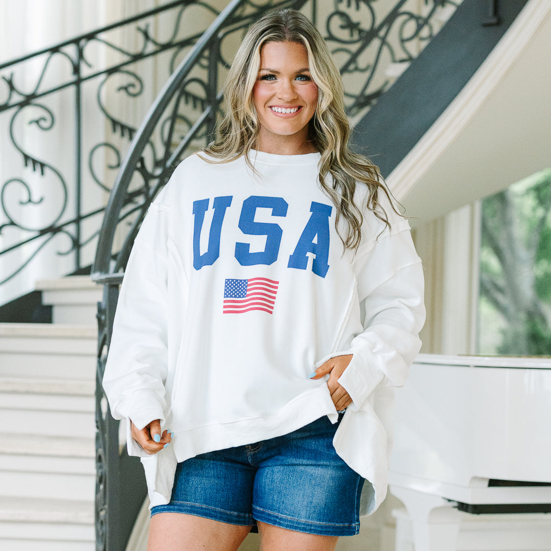 True American Spirit Comfy Crew, Ivory
