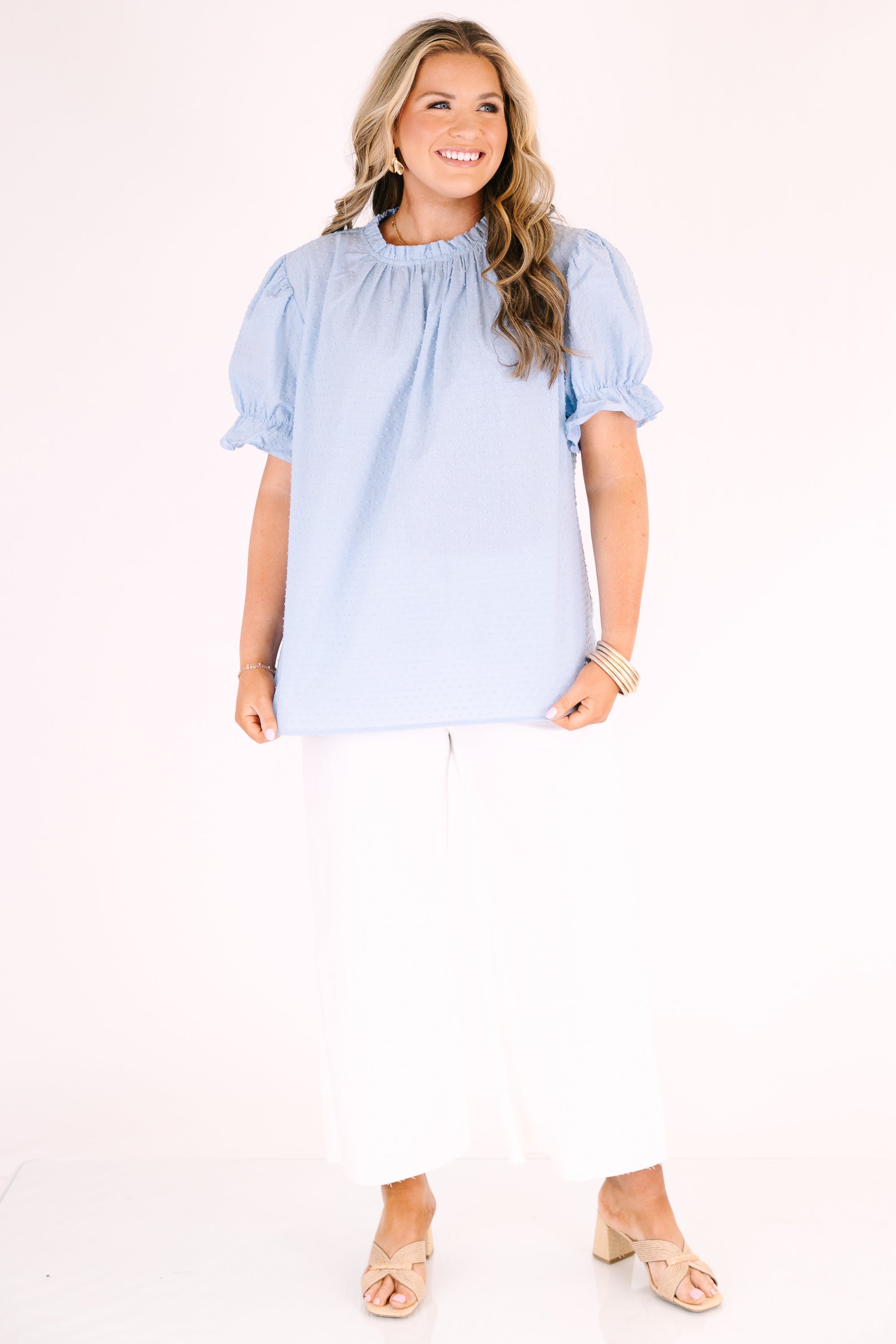 Easy Days Top, Light Blue