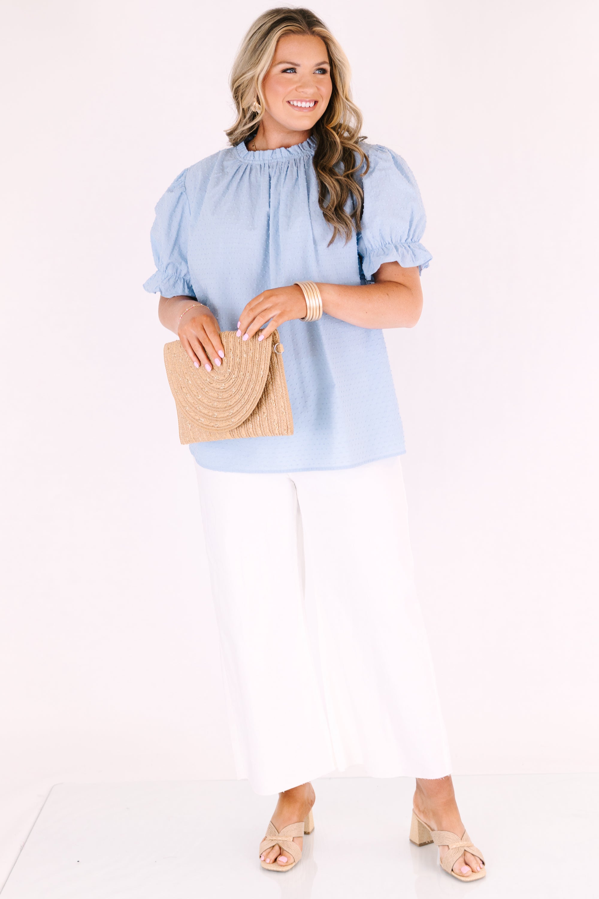 Easy Days Top, Light Blue