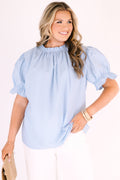Easy Days Top, Light Blue