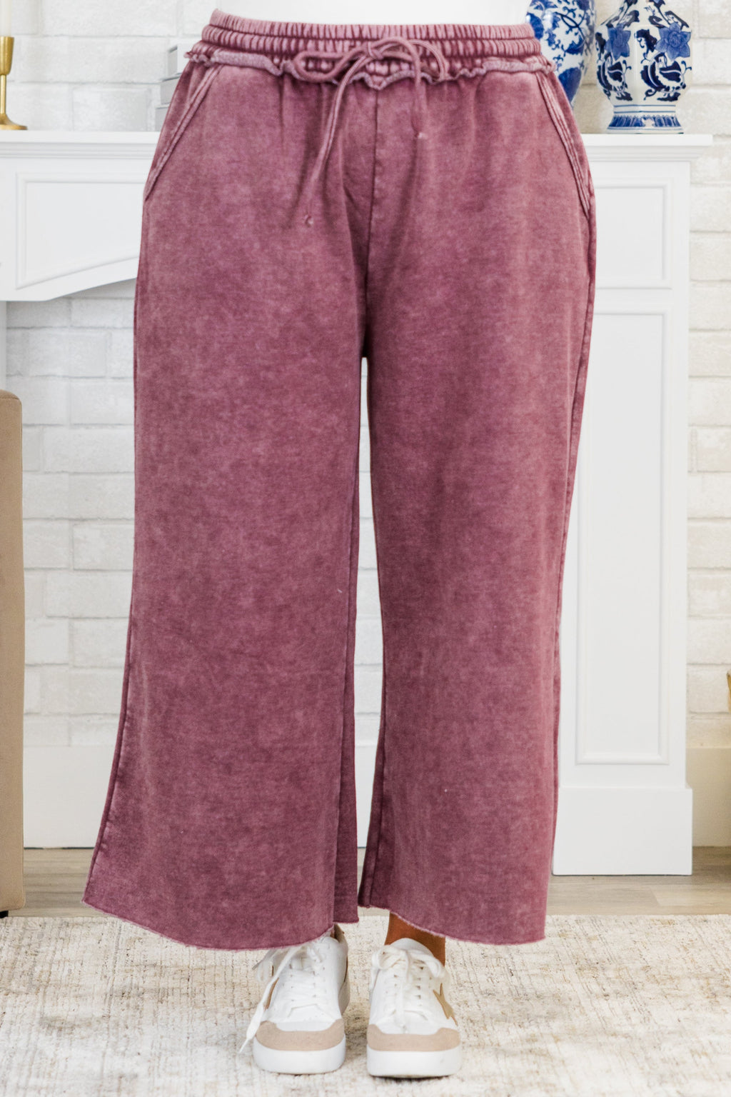 Sunday Scaries Sweatpants, Eggplant