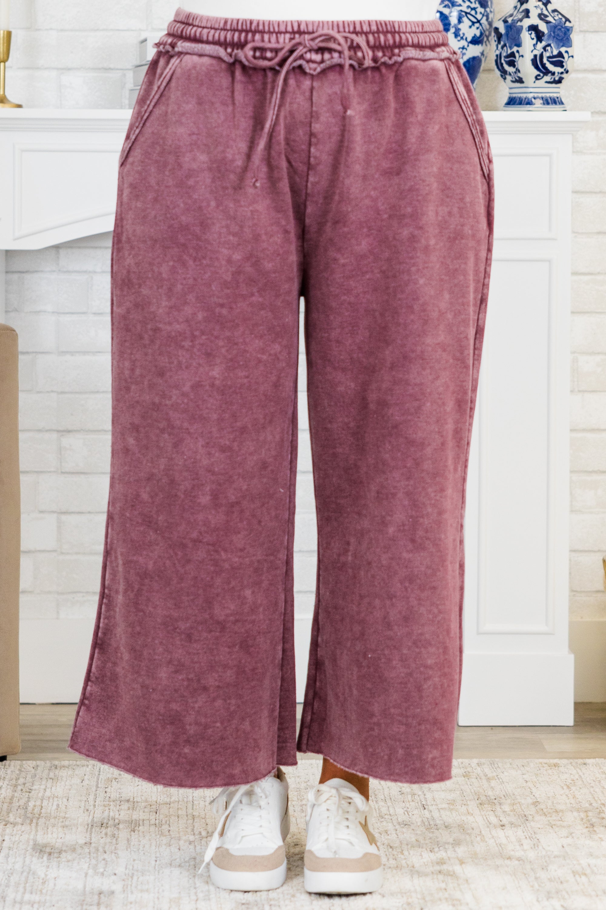 Sunday Scaries Sweatpants, Eggplant