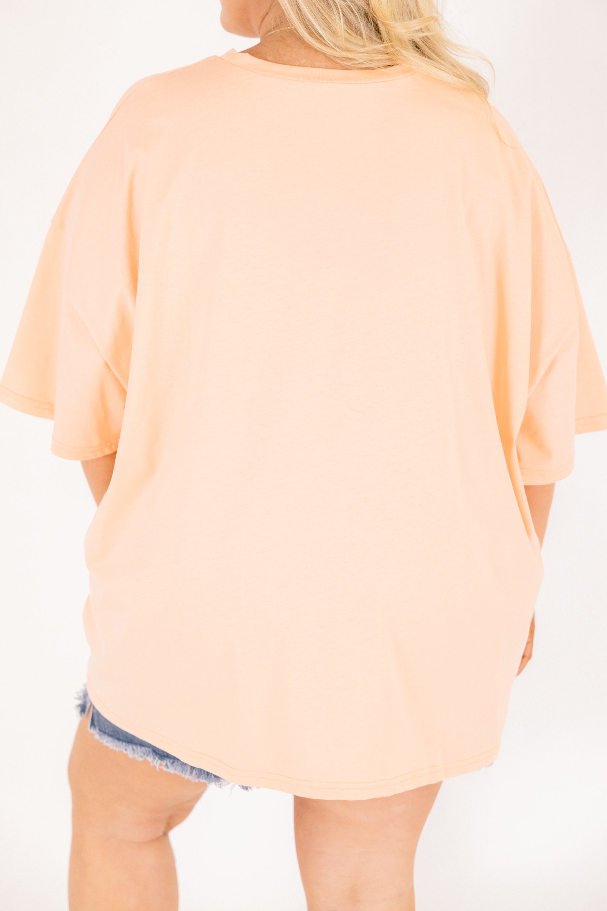 Vacay in Hawaii Boyfriend Tee, Neon Coral