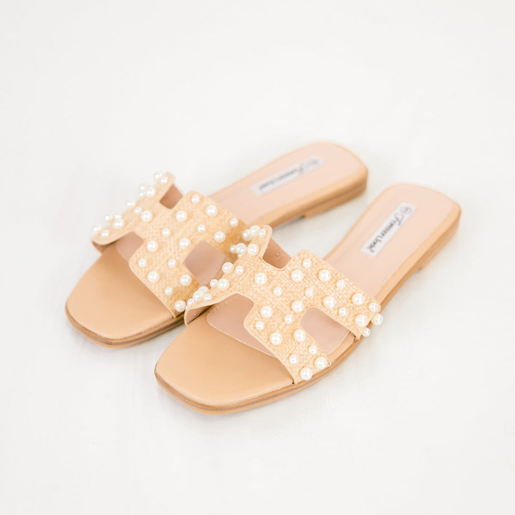 Wait And See Sandals, Raffia