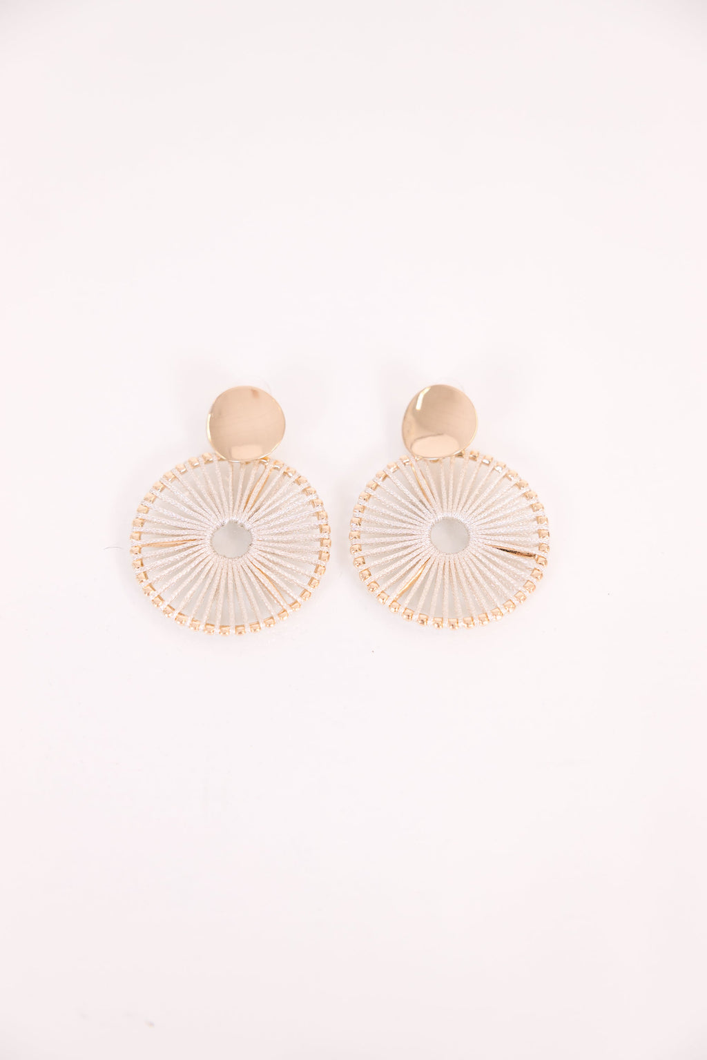 Wake The Sun Up Earrings, Gold
