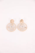 Wake The Sun Up Earrings, Gold
