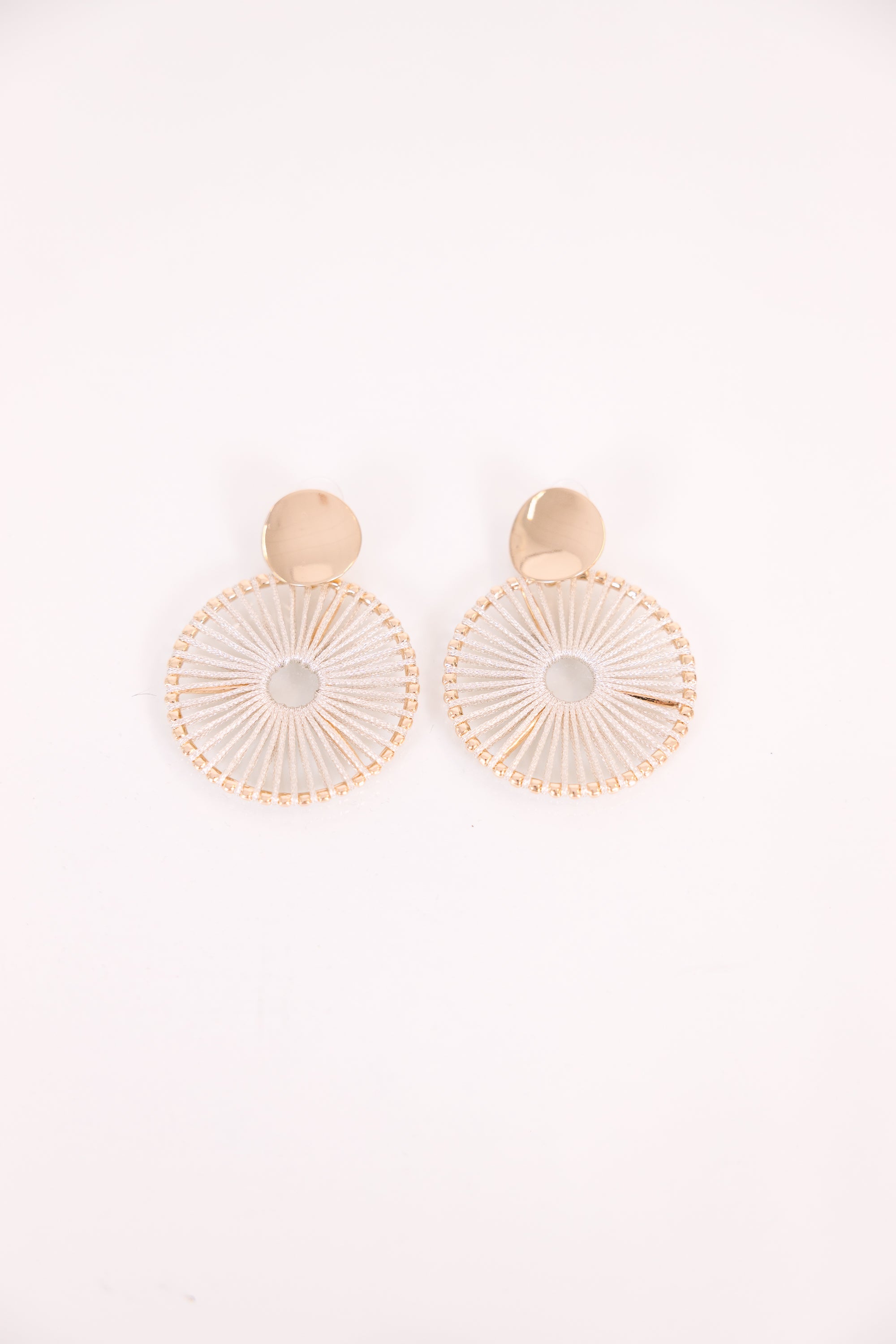 Wake The Sun Up Earrings, Gold