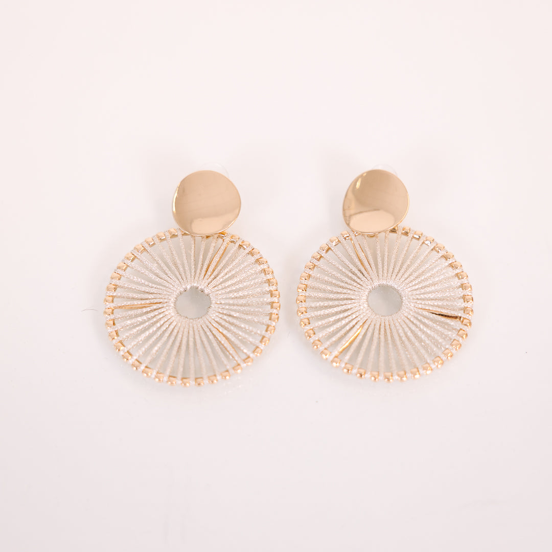 Wake The Sun Up Earrings, Gold