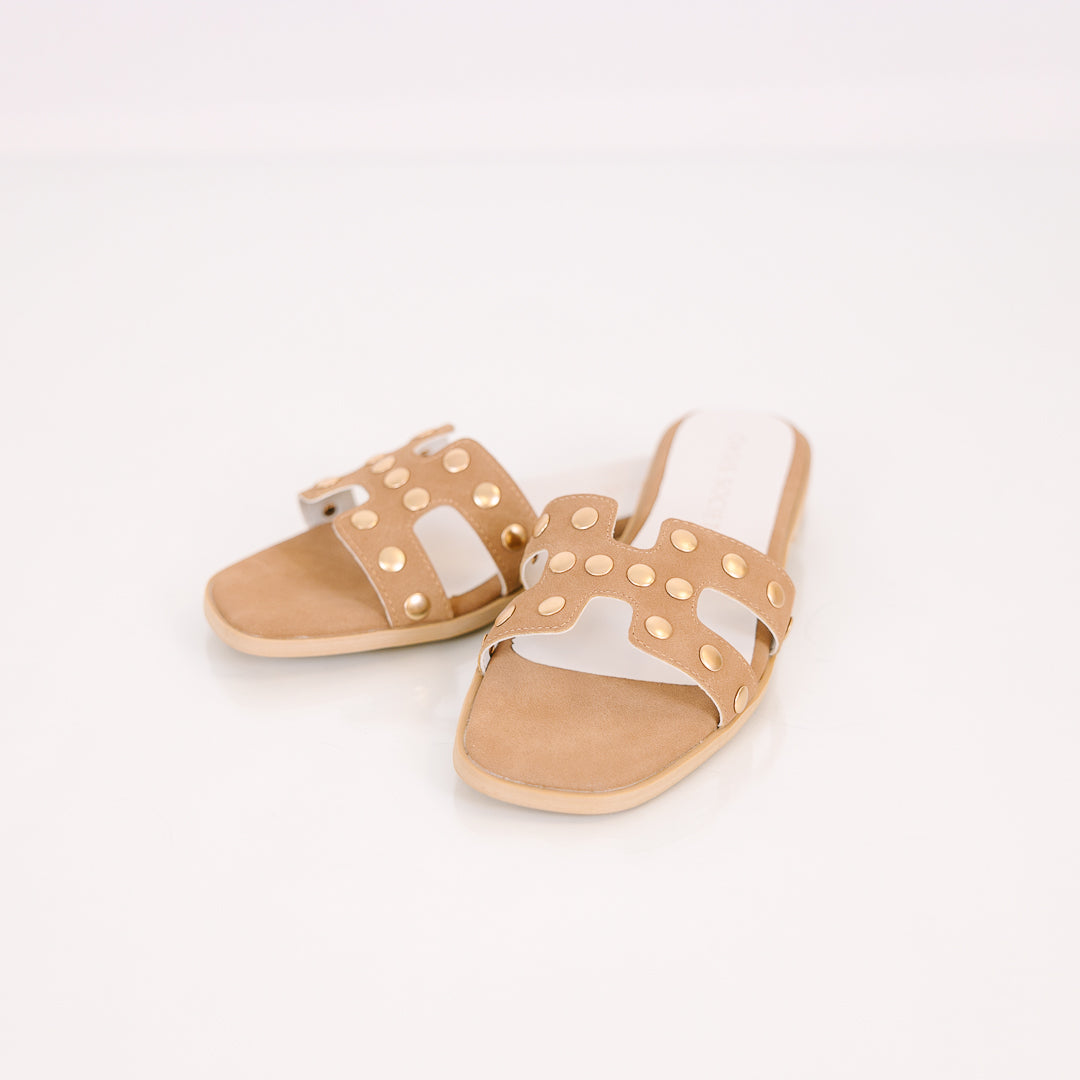 Watching Our Step Sandals, Camel