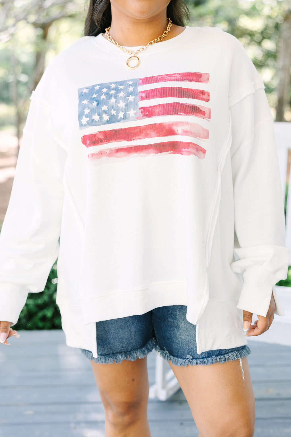 Watercolor Wonder Comfy Crew, Ivory