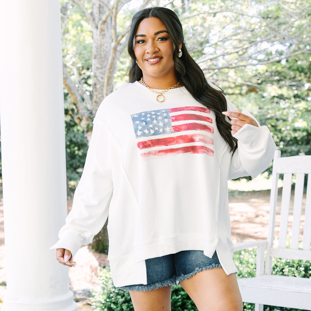 Watercolor Wonder Comfy Crew, Ivory