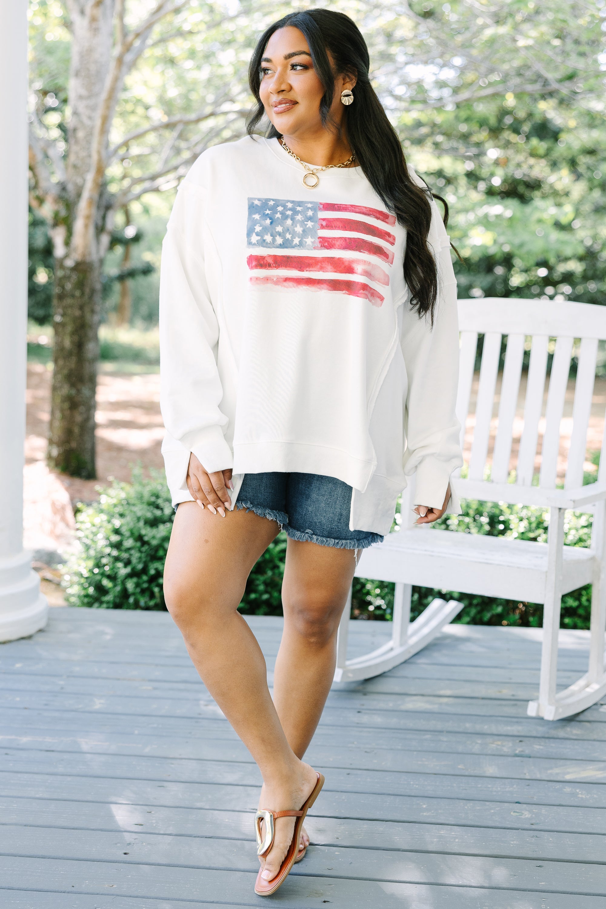 Watercolor Wonder Comfy Crew, Ivory