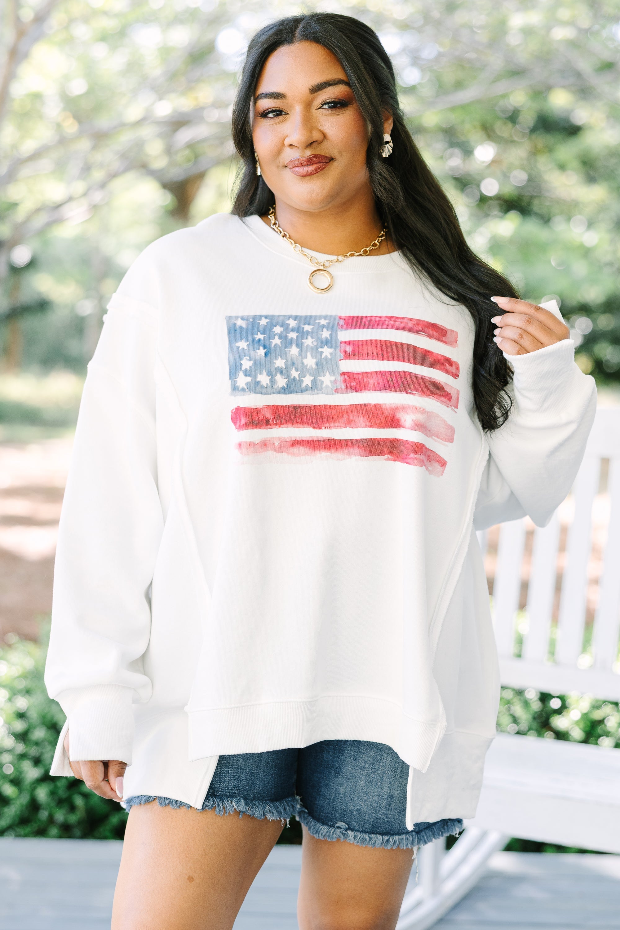 Watercolor Wonder Comfy Crew, Ivory