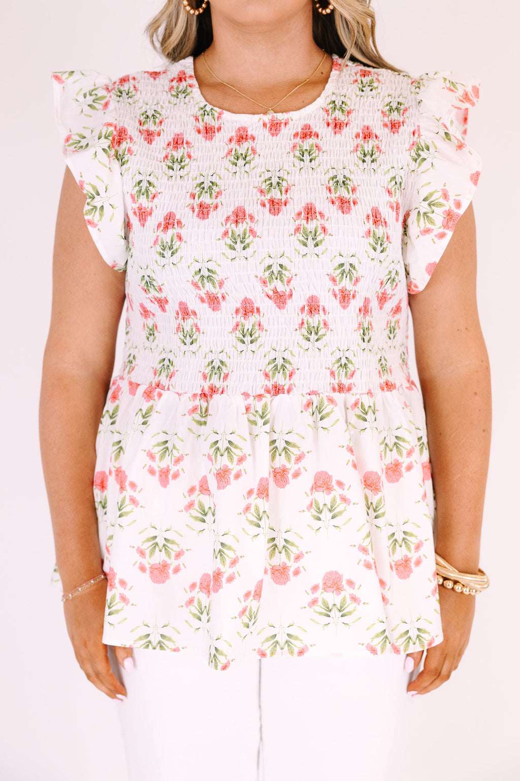 Well Within Top, Ivory Floral