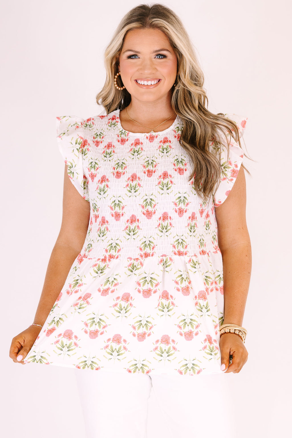 Well Within Top, Ivory Floral
