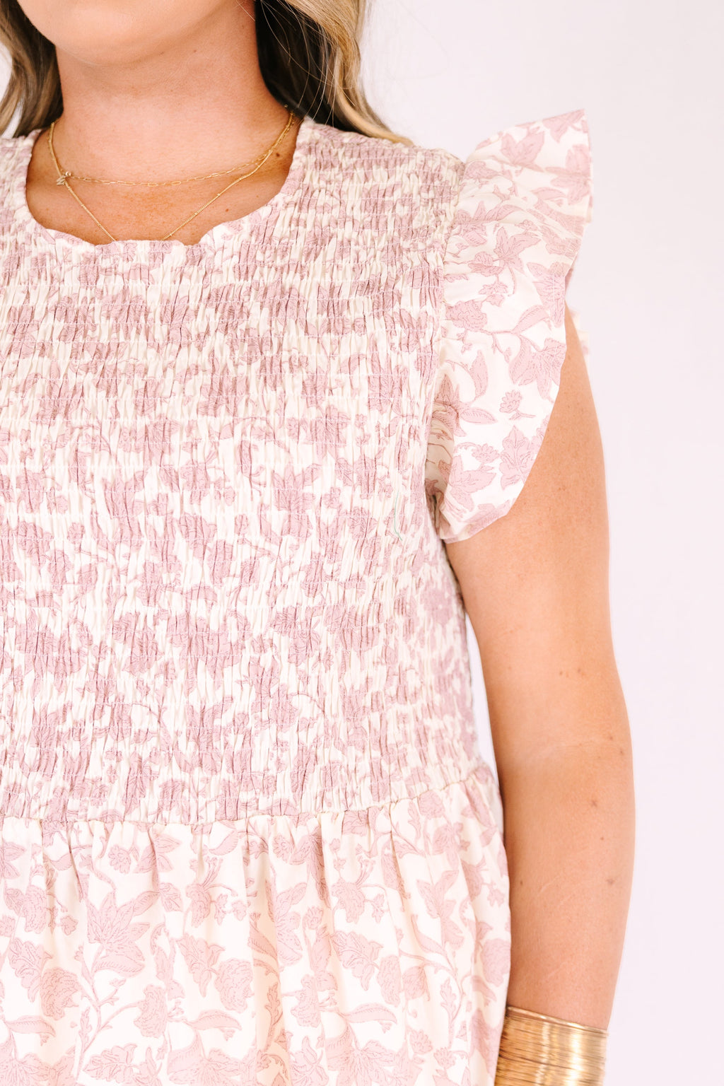 Well Within Top, Pink Toile