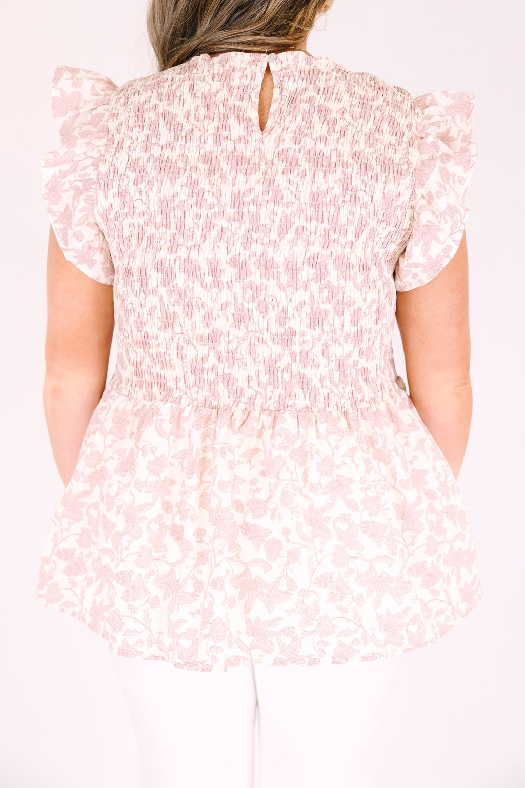 Well Within Top, Pink Toile
