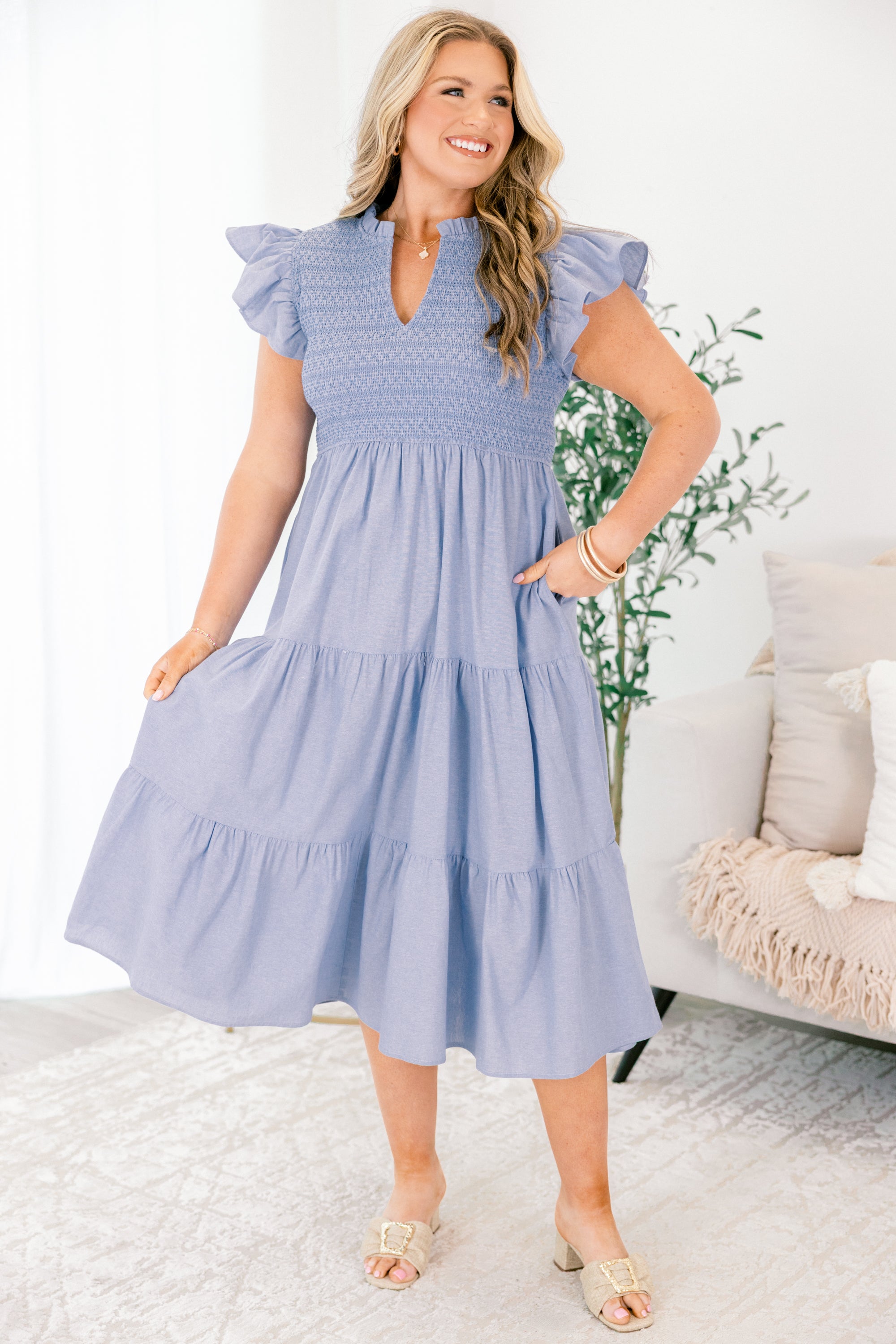 Where Our Story Begins Dress, Denim
