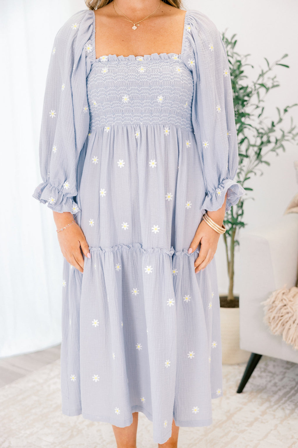 Wildflower Wonder Dress, Cornflower