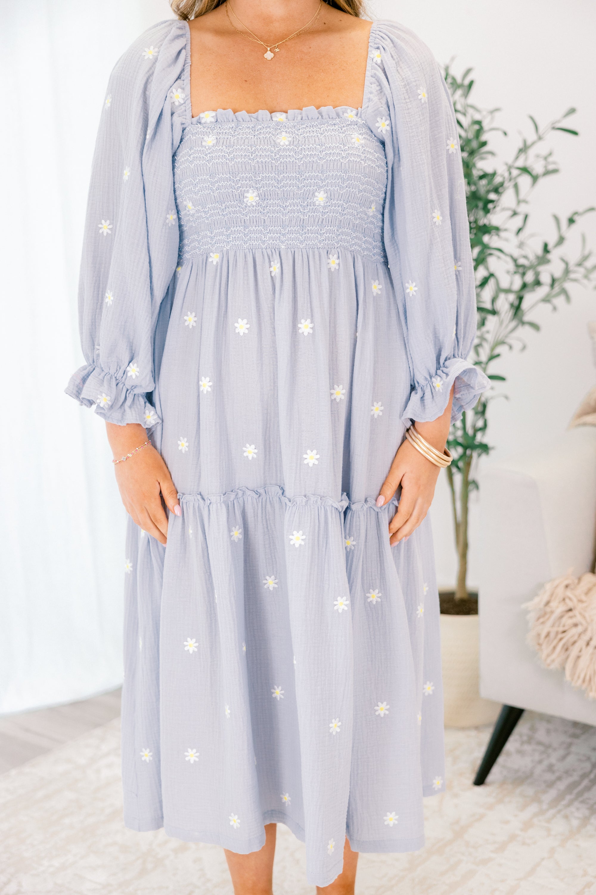 Wildflower Wonder Dress, Cornflower