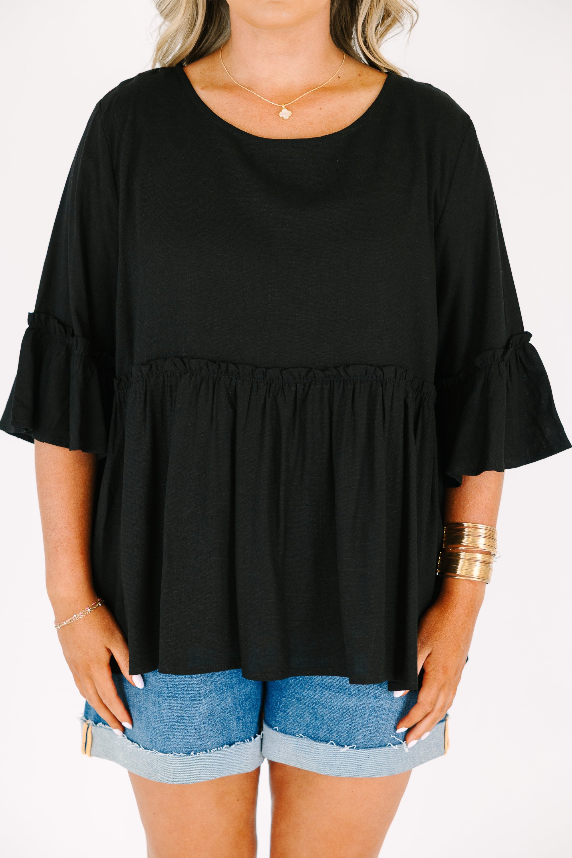 Worth The Wait Top, Black