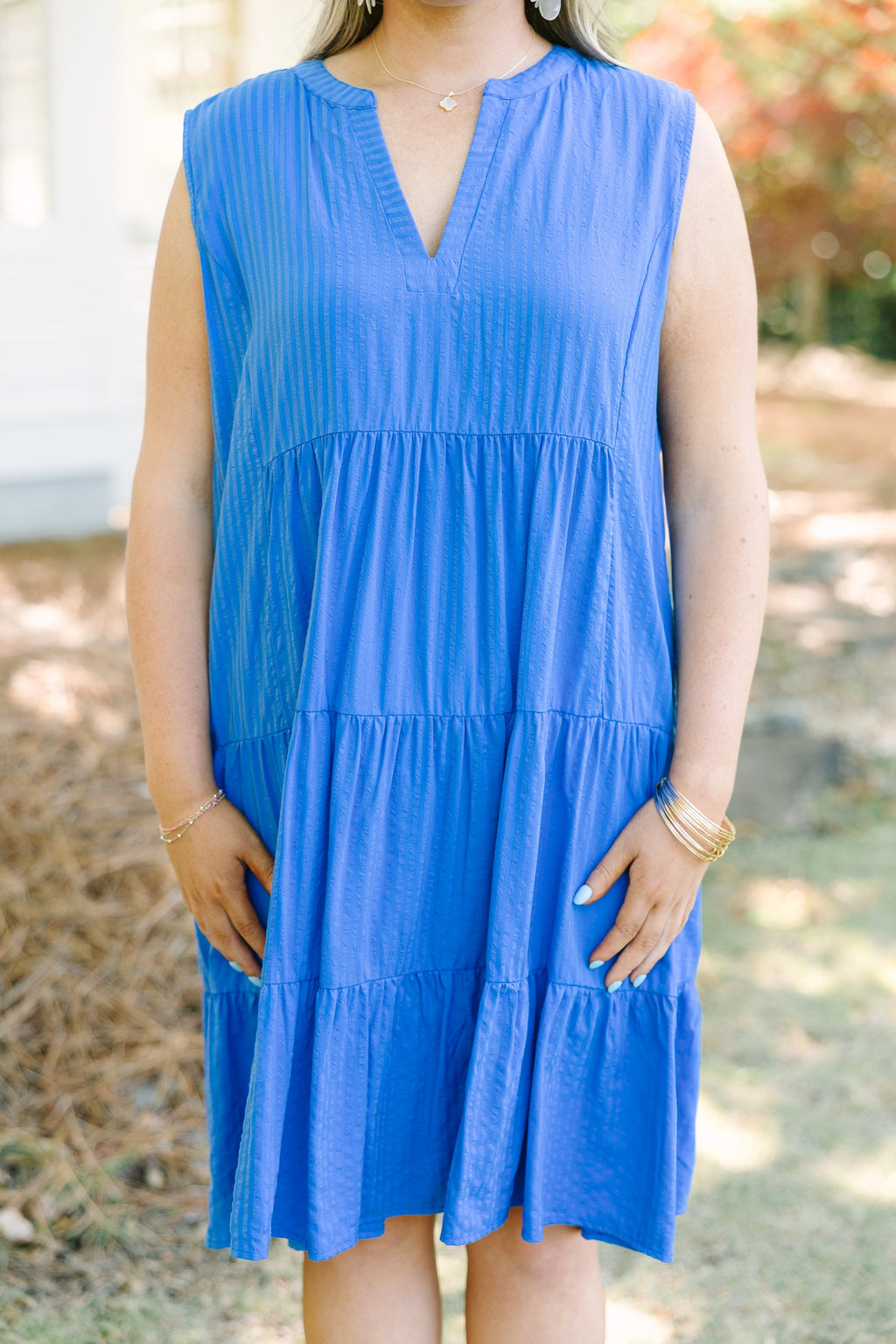 You Know The Feeling Dress, Cobalt