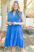 You Know The Feeling Dress, Cobalt